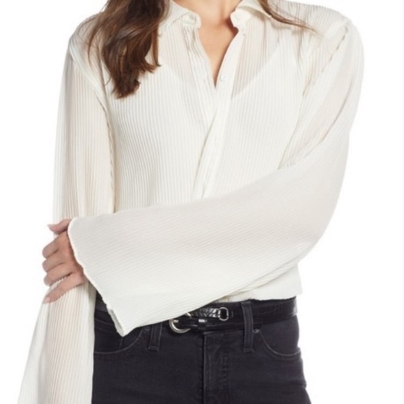 Something Navy Tops - Something Navy Accordion Blouse NWT
